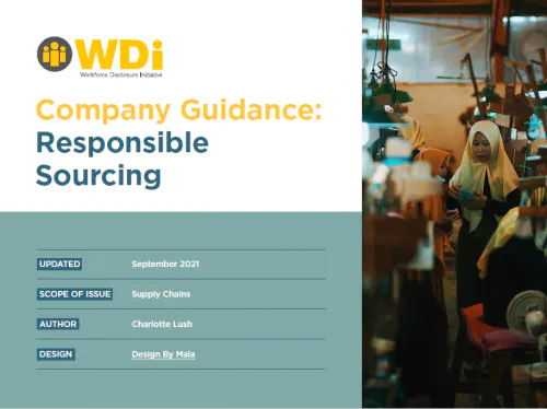 Company Guidance: Responsible Sourcing